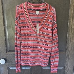 NIC+ZOE Striped Knit Top